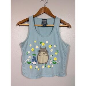 Her Universe My Neighbor Totoro Tank Top Women M Blue Graphic Anime